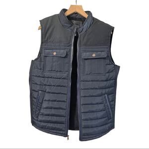 Holstark Womans Navy Blue Full Zip Lined Vest Size XL